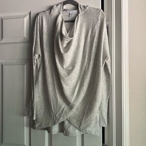 Athleta wrap front hoodie sweatshirt.